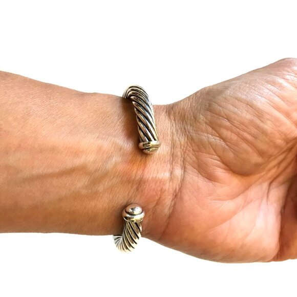 David Yurman Silver and Gold Bracelet - Picture 12 of 14